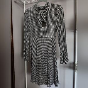 NWT! ZARA WOMAN XS POLKA DOT DRESS